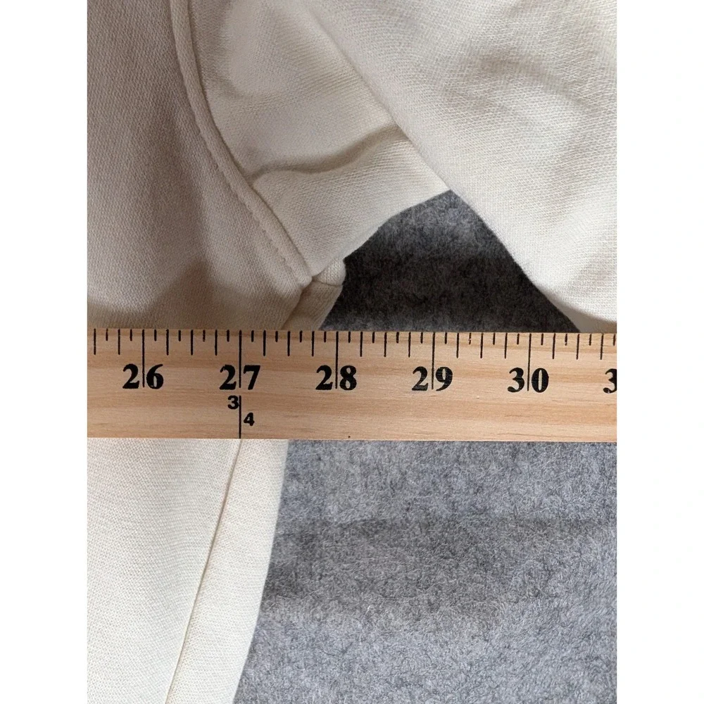 The‎ North Face Circular Design Hoodie Mens Cream Off White Pullover Sweatshirt